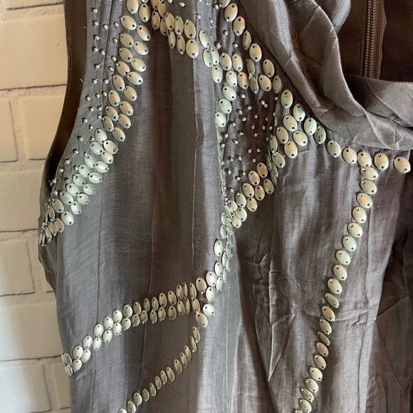 Suzi Chin for Maggy Boutique Grey Sheath Dress - Picture 6 of 8